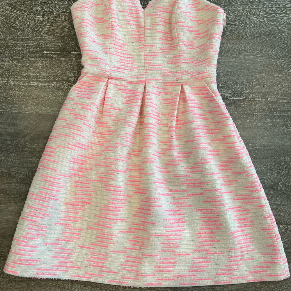 Moulinette Soeurs Pink and White Mini Dress - Picture 12 of 16